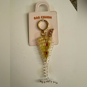 Anthropologie Beaded Martini Bag Charm